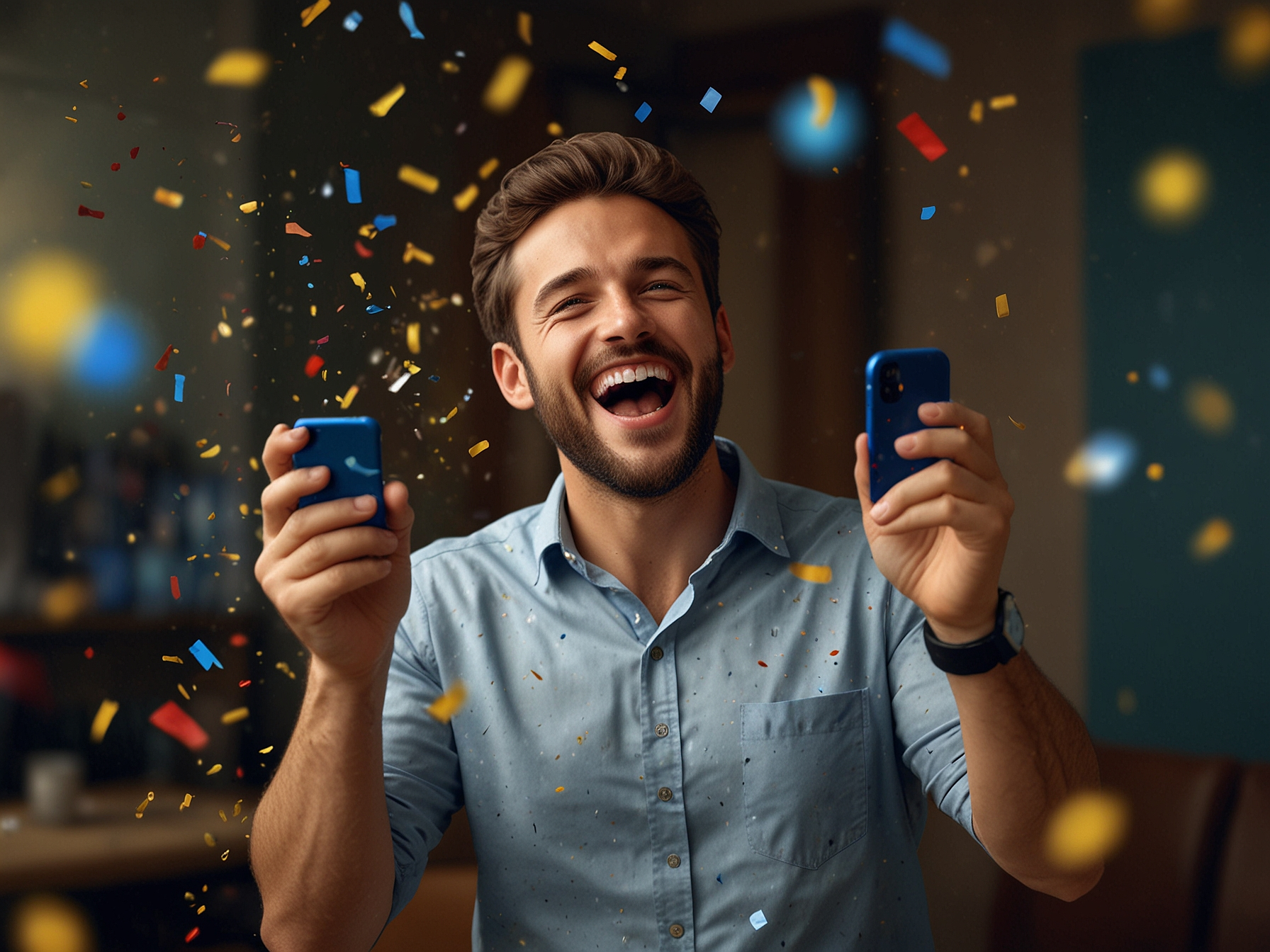 Promotion celebration on mobile